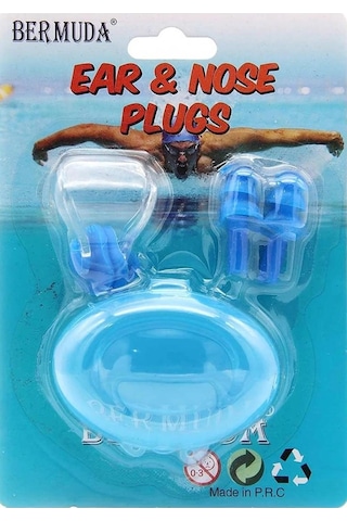 Bermuda Silikon Kulak Tıkacı Ve Burunluk Set 001