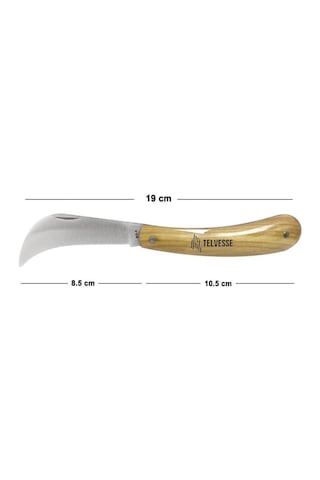 Burcu Aşı Bıçağı Aşılama Makası 19 Cm+ Aşı Macunu Seti Aşı Makası N11.124