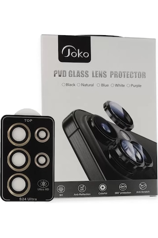 Joko Samsung Galaxy UyumluS23 Ultra Pvd Metal Kamera Lens - Gold