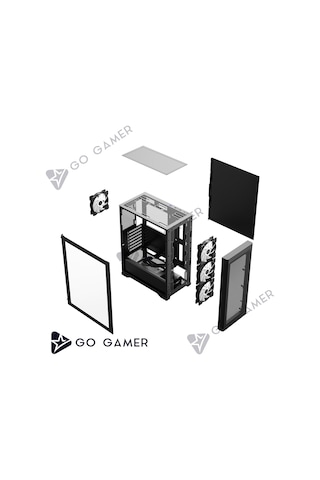 Go Gamer AE551 R7-7800X3D 32 GB 2 TB SSD RTX5070 12 GB Free Dos Oem Paket Masaüstü Oyuncu Bilgisayarı