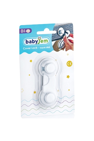 Babyjem Bebek Güvenlik Kapak Kilidi Beyaz Çok Renkli
