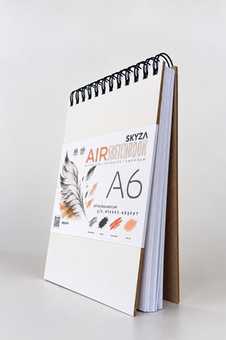 Skyza A6 Sketchbook 100 Gr/m² 160 Sayfa-80 Yp.sert Kapak Eskiz Defteri