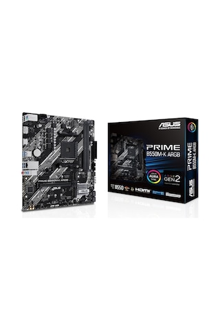 Asus Prime B550M-K ARGB 5100 MHz (OC) DDR4 Soket AM4 mATX Anakart