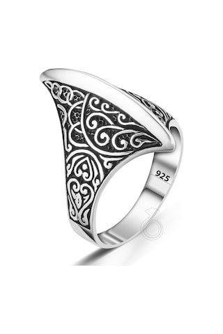 925 Ayar Gümüş Viking Baltası Tasarım Erkek Yüzük Gümüş