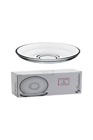 Paşabahçe 54251 Aida Çay Tabağı 6'lı Şeffaf