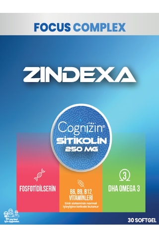 Focus Complex Zindexa Sitikolin Dha Omega 3 30 Softgel