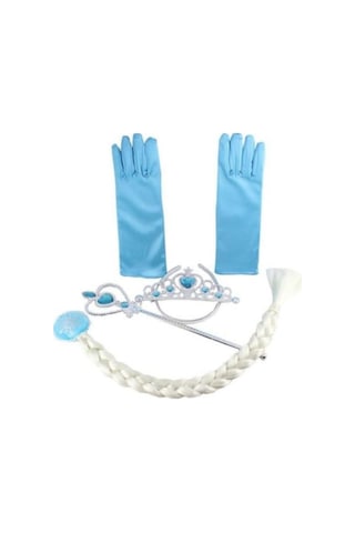 Elsa Asa Taç Saç Eldiven Aksesuar Seti - Elsa Frozen Aksesuar Set Elsa Asa Taç Saç Eldiven Aksesuar Seti - Elsa Frozen Aksesuar Set