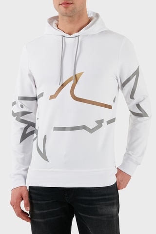 Paul & Shark Erkek Sweat 24411882 010 Beyaz Beyaz