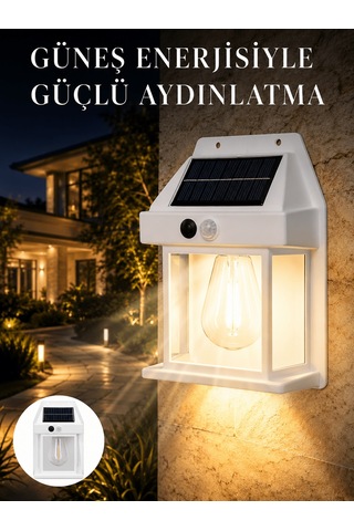 Sensörlü Solar Led Dış Duvar Aydınlatma Yeni Nesil Tkndy-bsva4969 Çok Renkli