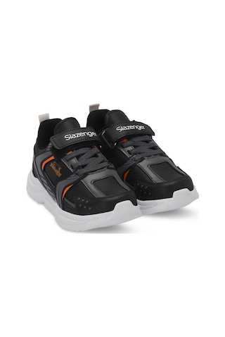 Slazenger KENDALL Çocuk Cırt Cırtlı Siyah / Koyu Gri Günlük Spor Ayakkabısı