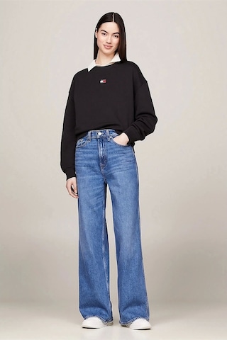 Tommy Hilfiger Kadın Badge Siyah Sweatshirt Siyah
