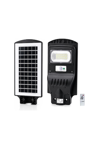 100w Güneş Enerjili Sokak Lambası 6500k Sensörlü Kumandalı Resimdeki