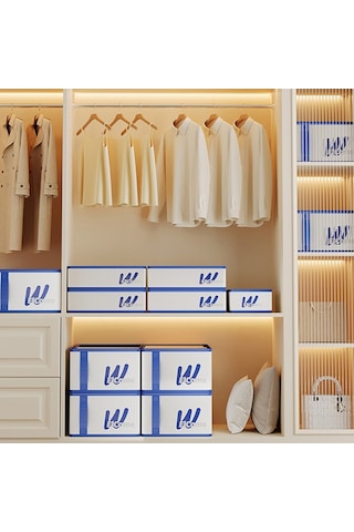 Cbtx Küçük 7 Bölmeli Neme Dayanıklı Elbise Düzenleyici Pe+pp Gardırop Saklama Kutusu Turuncu