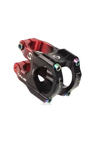 Lunje Bisiklet Boğazı 31.8mm Siyah - Kırmızı