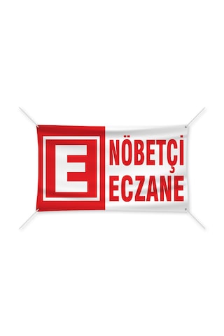Nöbetçi Eczane Branda Afiş 50x100cm Nöbetçi Eczane Branda Afiş 50x100cm