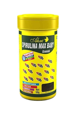 Ahm Spirulina Max Baby Granulat 100 Ml Balık Yemi