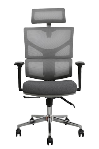 Hunt Mobilya Seman Siyah Fileli Ofis Yönetici Koltuğu Gri