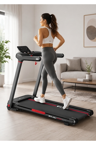 Vfit By Premium Delux Koşu Bandı, 20 Kademe Eğim, Brushless, Katlanabilir, 15 Km/s, Bluetooth Vfit By Premium Delux Koşu Bandı, 20 Kademe Eğim, Brushless, Katlanabilir, 15 Km/s, Bluetooth