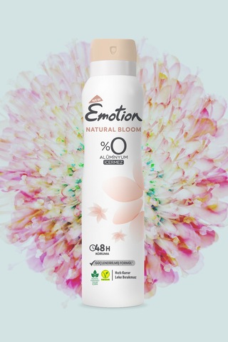 Natural Bloom Kadın Alüminyumsuz Vegan Deodorant 3x150ML Hızlı Kurur, Leke Bırakmaz