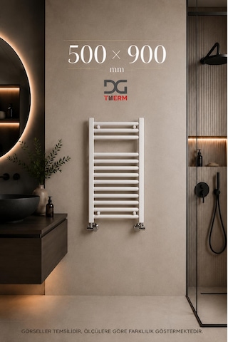 500X900 Beyaz Havlupan 13 Borulu Banyo Havlupanı