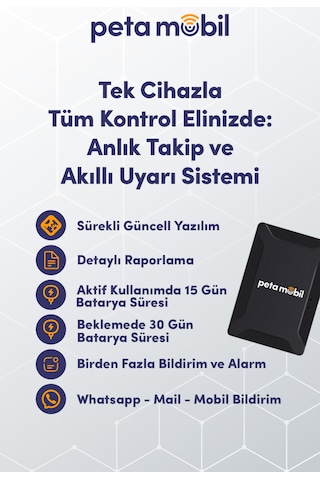 Pt-500 Simkartlı Kablosuz Mıknatıslı Gps Araç Takip Cıhazı 2025 M