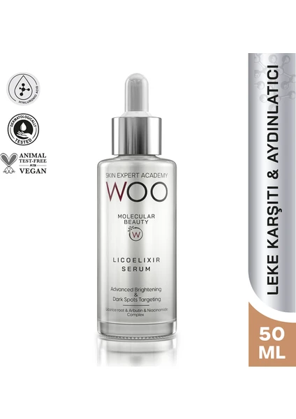 Woo Skin Expert Academy Licoelixir Serum Licorice Root & Arbutin & Niacinamide Complex X 2 Adet