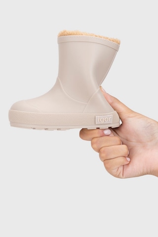 Igor Yogi Borreguito Çocuk Bej Kürklü Yağmur Çizmesi W10306-004 Bej
