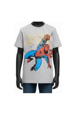 Hasyılmaz Marvel Spiderman 14-16 Yaş Çocuk T-shirt Mavi
