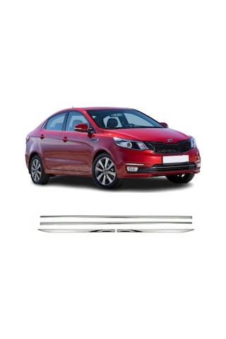Agtuning Kia Rio 3 HB/SD Krom Kapı Çıtası (4 Parça) 2011-2017 Arası Paslanmaz