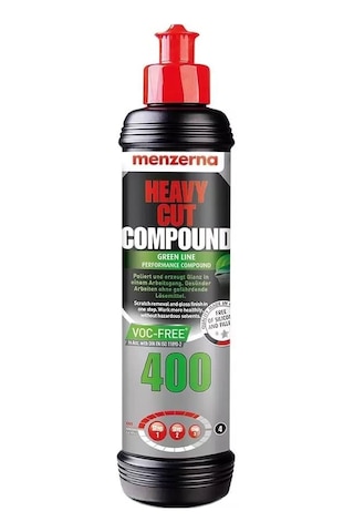 Menzerna 400 Green-3000 Kalın Pasta Hare Cila Seti 250 Ml Uygulama Pedi -366