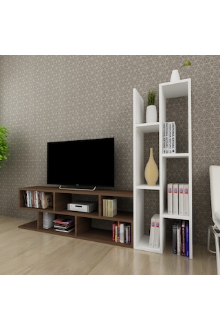 Moonlife Joungle Tv Ünitesi Ceviz Beyaz Ceviz