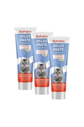 Biofeline Rahatlatıcı Macun 100g Ve Kediler İçin Günlük Strese Karşı Rahatlık Sağlayan Sakinleştirici Macun 3 Paketi