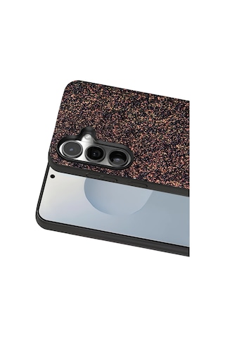 Onegif - 55 - Samsung Galaxy Uyumlu S25 Bright Simli Kapak - - Glblseme - Derin Mor