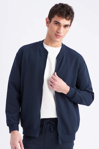 DeFacto Relax Fit Kolej Yaka Dokulu Bomber Hırka D7930AX25SPNV135