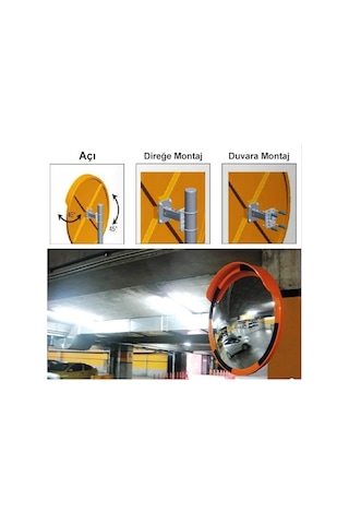 Trafik Otopark Güvenlik Aynası Dairesel Çap 60 Cm