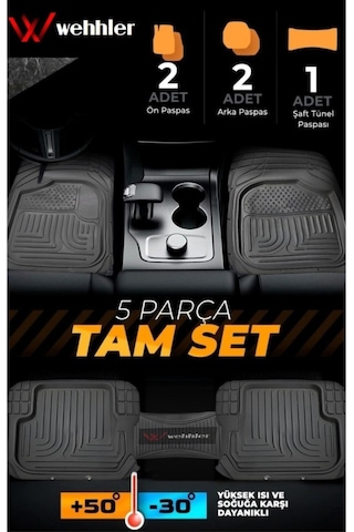 Toyota Starlet 1996-1999 Havuzlu-kalın-sert-kesilebilir Paspas