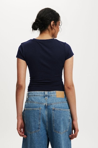 Lacivert Bisiklet Yaka Basic Kadın T-shirt Mg2479 Lacivert