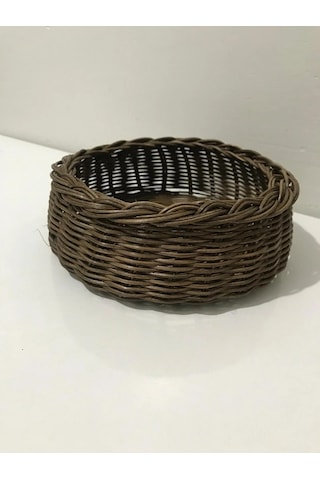 Yuvarlak Rattan Sepet Çok Renkli
