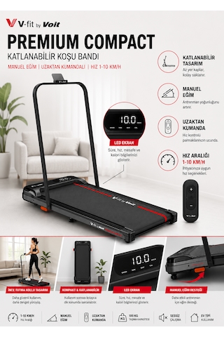 Voit Premium Compact Katlanabilir Koşu Bandı Voit Premium Compact Katlanabilir Koşu Bandı