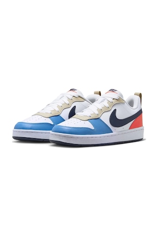 Nike Court Borough Low Gs Recraft Beyaz-mavi Günlük Spor Ayakkabı Beyaz - Mavi