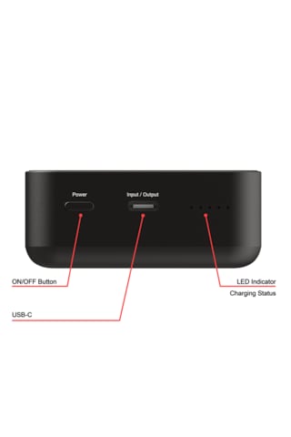 Verbatim 32223 Magsafe 20000 Mah Manyetik Kablosuz Powerbank, Siyah Siyah