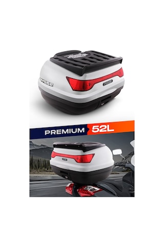 Wogen Wg52 Premium Arka Çanta 52 Litre Beyaz + Karbon Dizlik He Siyah