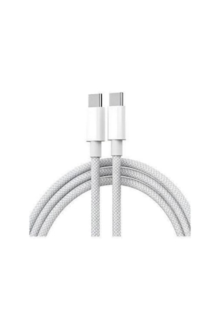 Fitplus 60w Type-c To Type-c 1mt Örgü Tasarım Hızlı Şarj Kablosu -