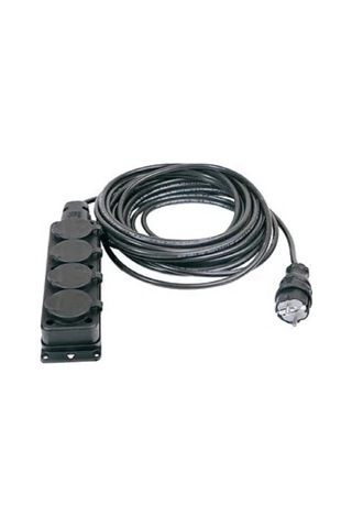 4'lü 25 Metre Ip44 Topraklı Kauçuk Uçlu Uzatma Kablosu Ttr/cca - 4'lü 25 Metre Ip44 Topraklı Kauçuk Uçlu Uzatma Kablosu Ttr/cca -