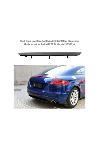 Moveevo Audi Tt 2006-2014 Siyah Plastik Yüksek Konum Led Fren Lambası - Yeni Oem Uyumlu 8j0945097