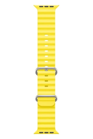 Apple Uyumlu Watch 1 2 3 4 5 6 7 8 Se Ultra 42/44/45/49mm Ocean Loop Tokalı Kayış Kordon - Sarı