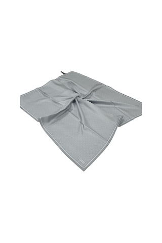 Vakko Twill İpek Eşarp - Helezon Monogram - Gri