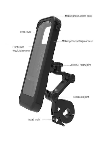 Ds0mt3 Motosiklet Ve Bisiklet Telefon Tutucu Waterproof Su Geçir