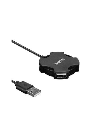4 Adet S-link Swapp Sw-u212 Siyah Usb 2.0 4 Port Hub Kablolu Çevirici Adaptör