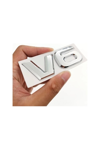 V6 Arma Logo Krom Gümüş Renk 1. Kalite Car Logo Arma Sticker
